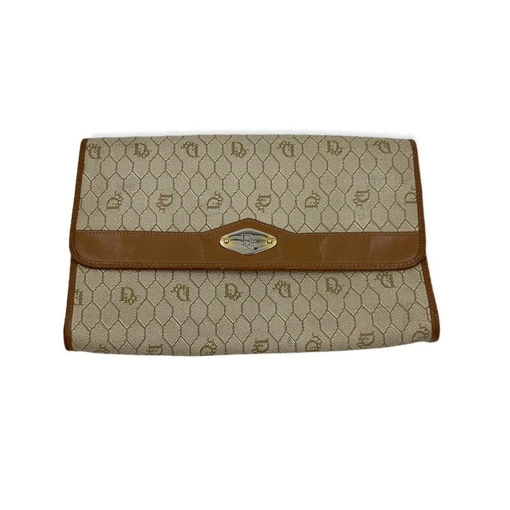Vintage‎ Dior honeycomb clutch with chain - Picture 4 of 14